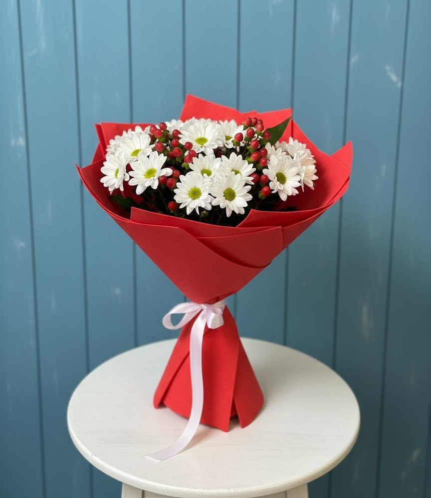 Букет цветов из: Хризантемы в Небуге