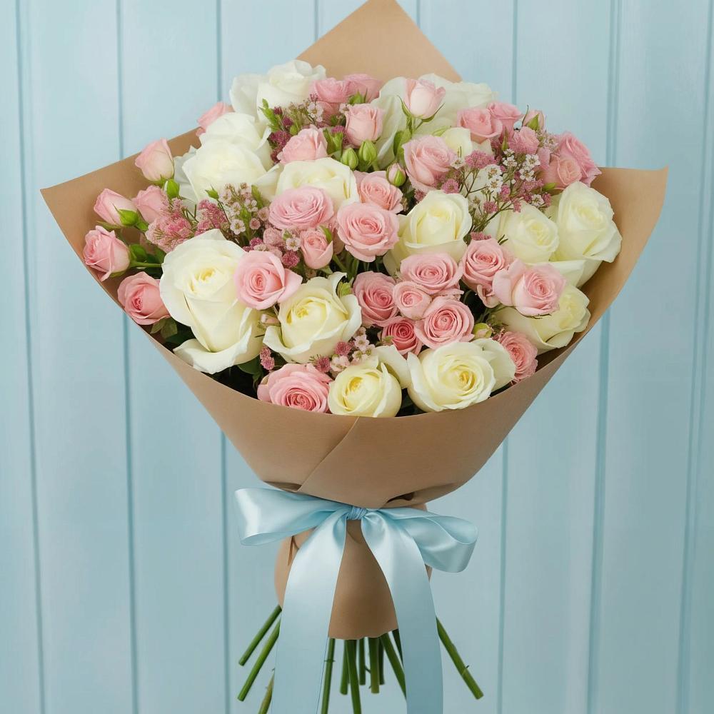 Букет цветов из: Розы в Небуге