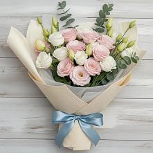 Букет цветов из:  Лизиантусы #REPLACE_PRED# Небуге