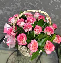 Цветочная композиция из Розы в корзине #REPLACE_PRED# Небуге