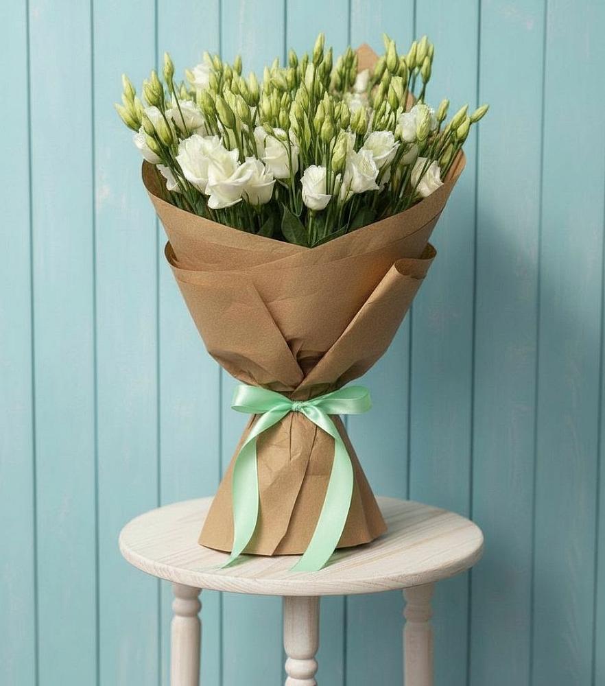 Букет цветов из: Лизиантусы в Небуге