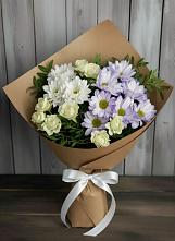 Букет цветов из:  Хризантемы и Розы в Небуге