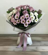 Букет цветов из:  Хризантемы и Розы в Небуге