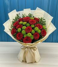 Букет цветов из:  Розы и Хризантемы в Небуге