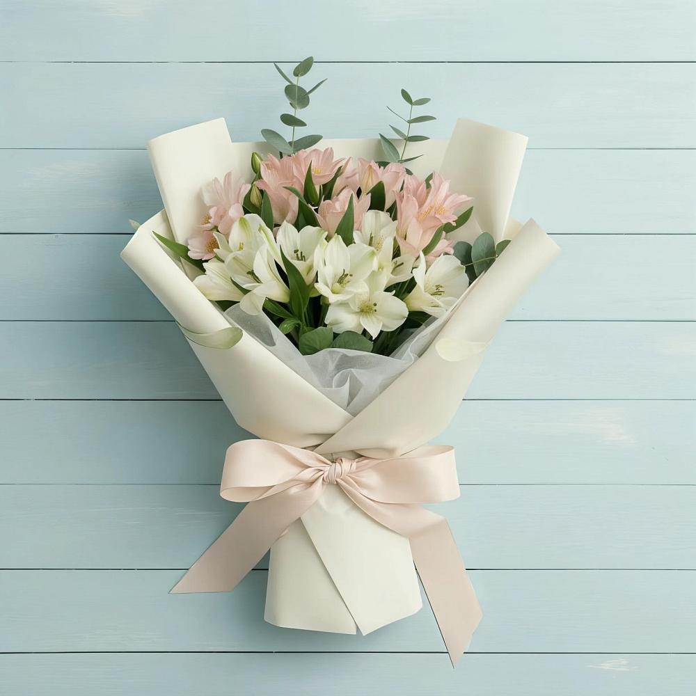 Букет цветов из: Альстромерии в Небуге