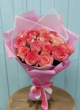 Букет 15 Розовых роз Равель в Небуге