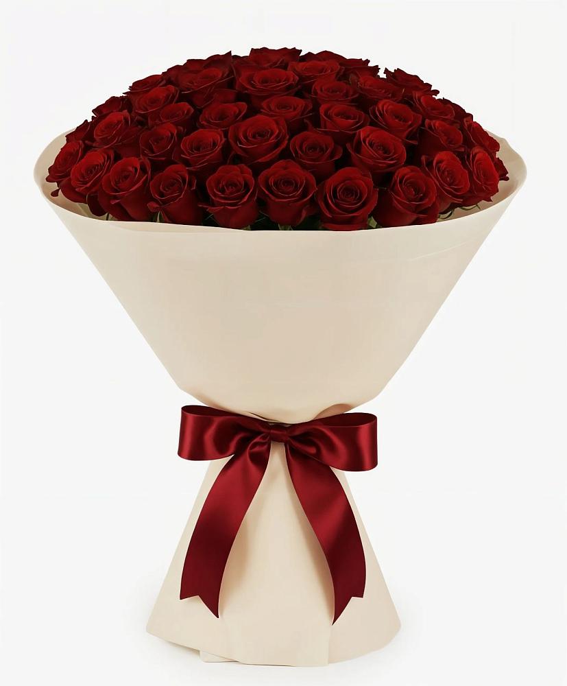 Букет 101 Бордовая роза Блэк Бакарра в Небуге